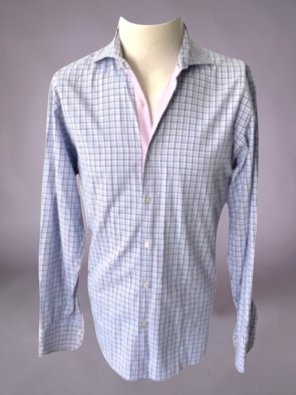HUGO BOSS MENS LONG SLEEVE COTTON REGULAR FIT SHIRT SIZE 15.5 32x33